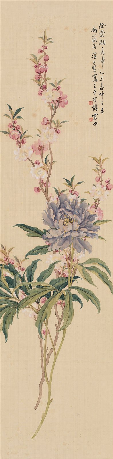 桃花牡丹