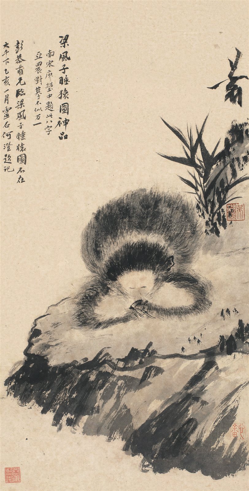 睡猿图