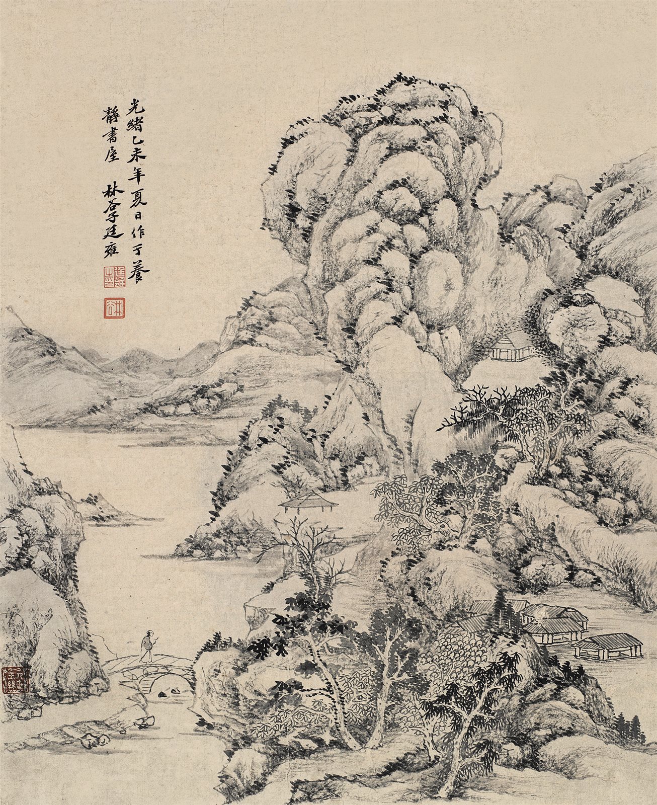 秋山探幽图