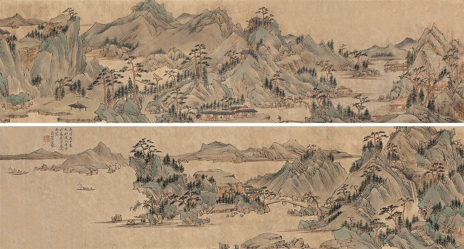拟大痴道人山水