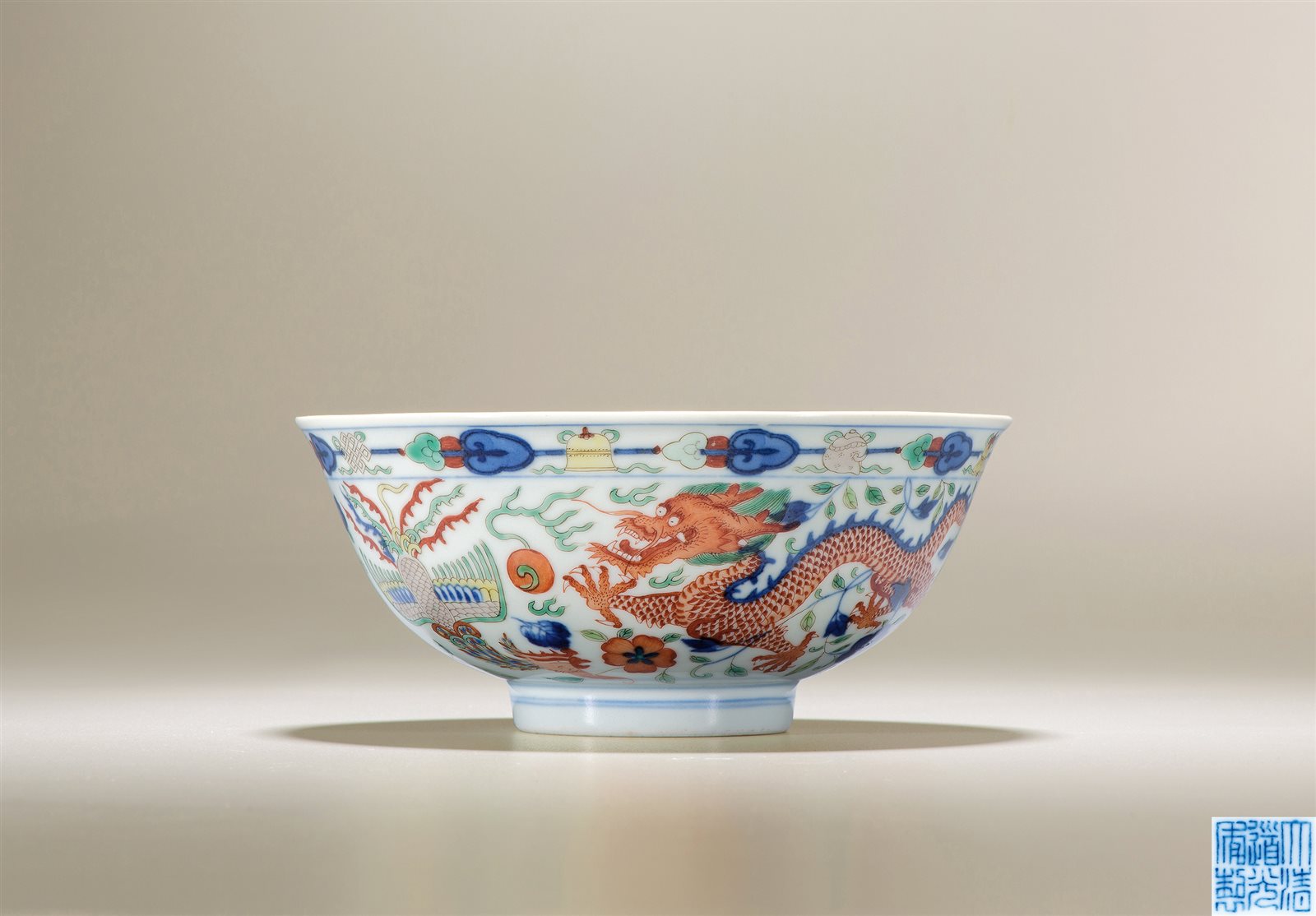 德化窑白釉荷叶大洗