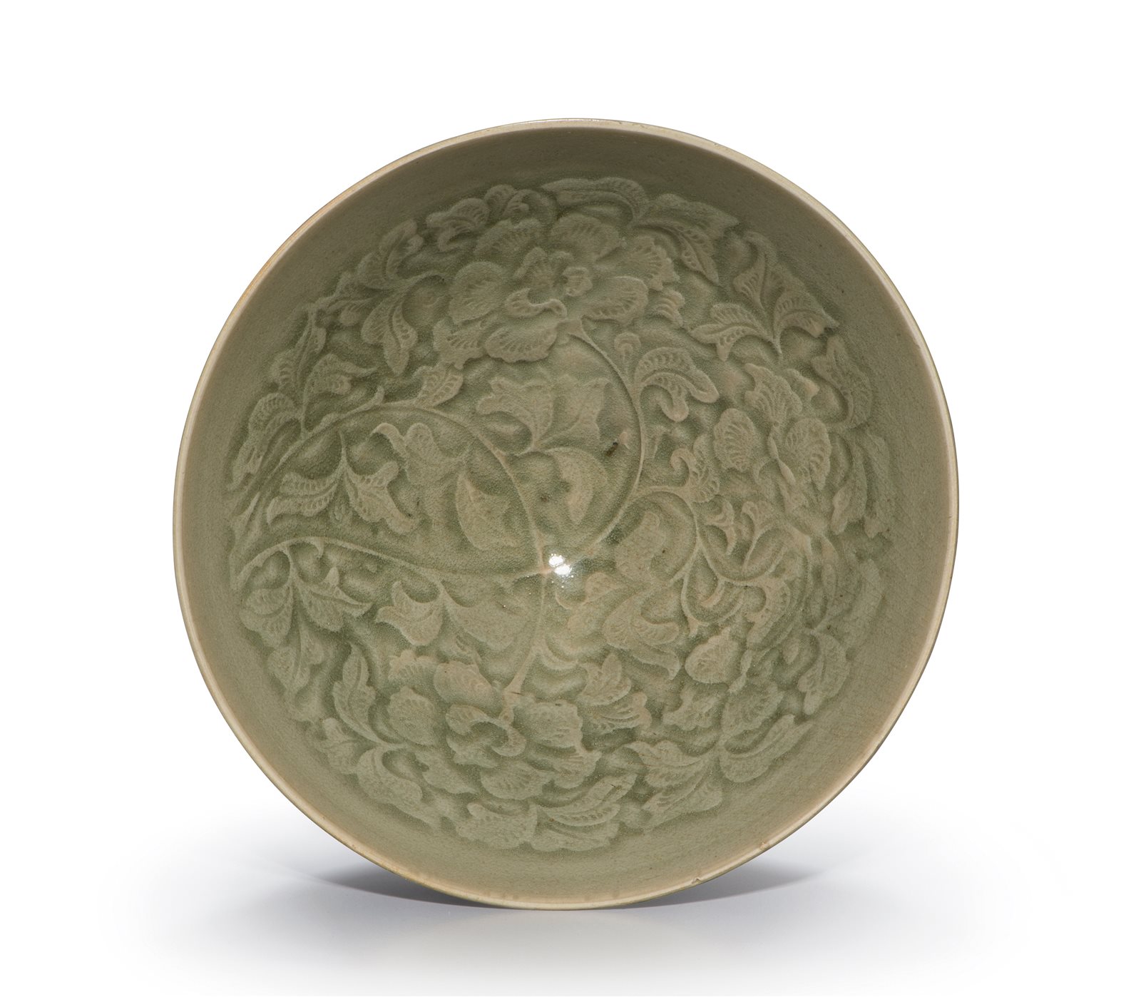 青花岁寒三友仙猿云鹤长春图杯