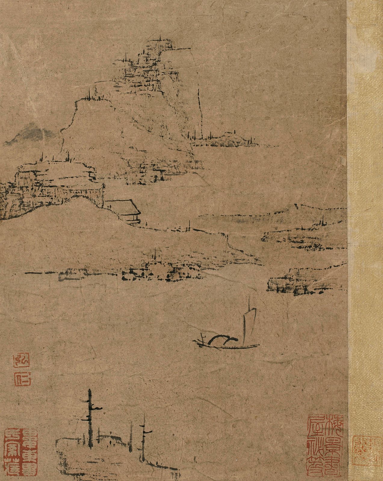 弘仁山水小品