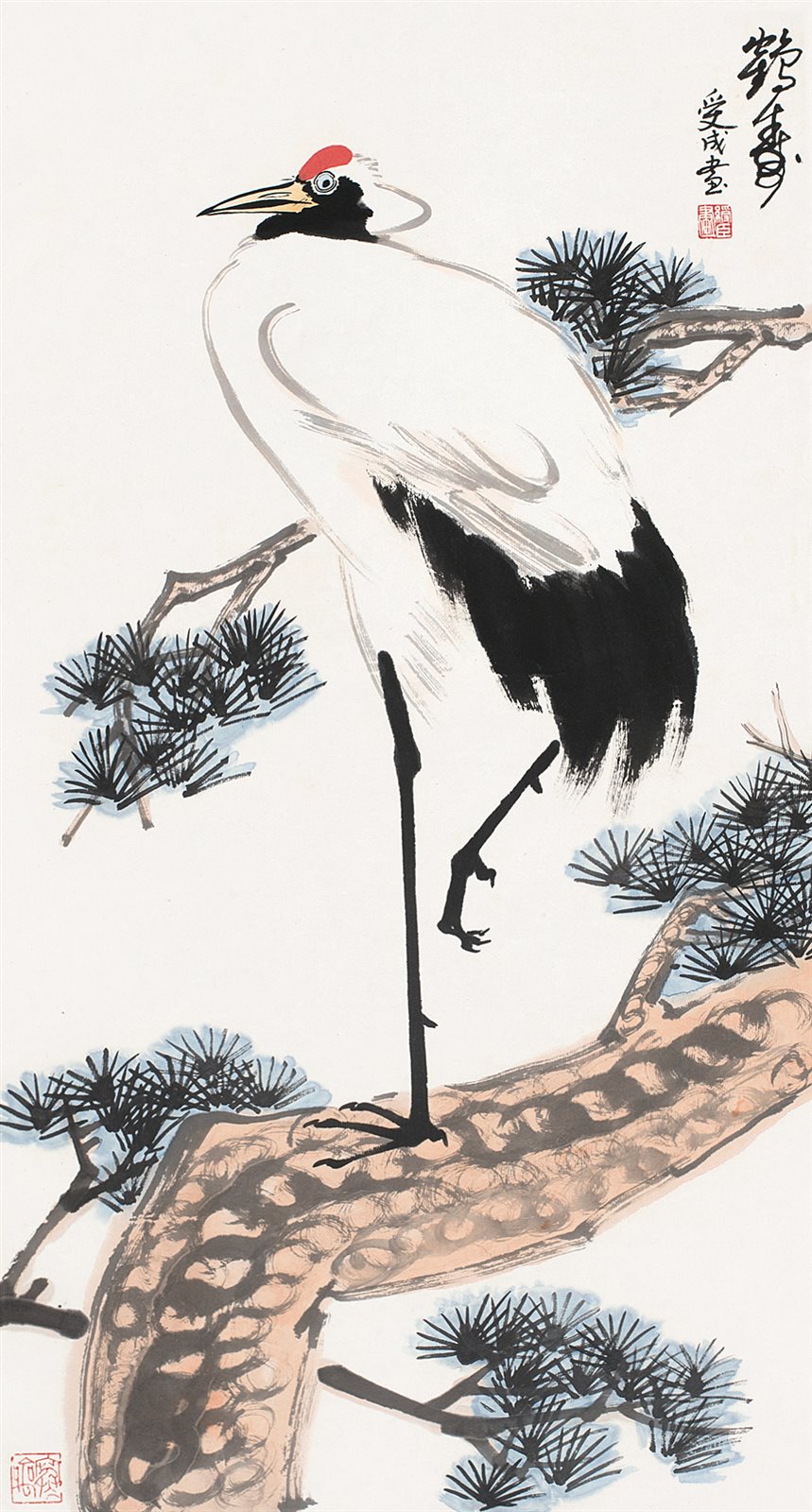 鹤寿。受成画。
