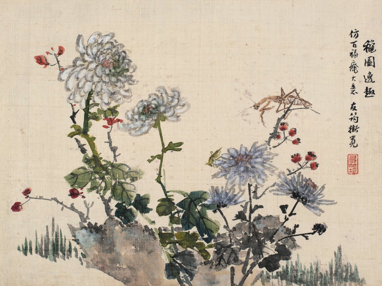 仿百福庵大意，友筠卫宽。