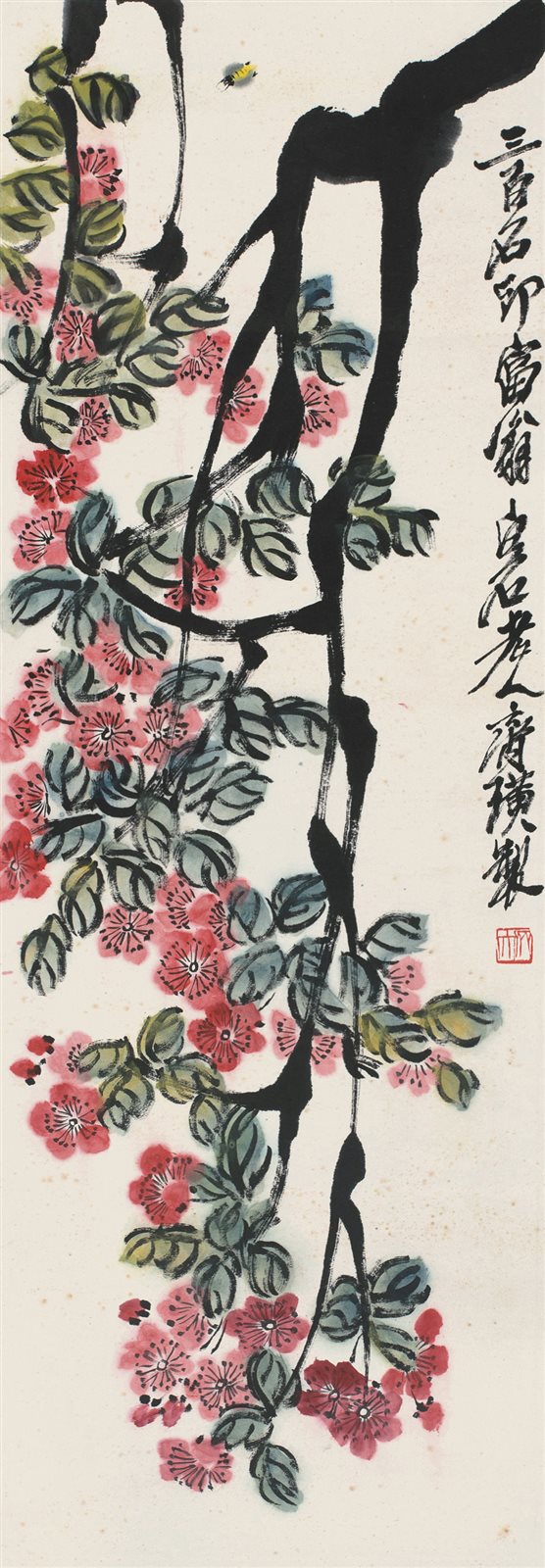 三百石印富翁白石老人齐璜制。