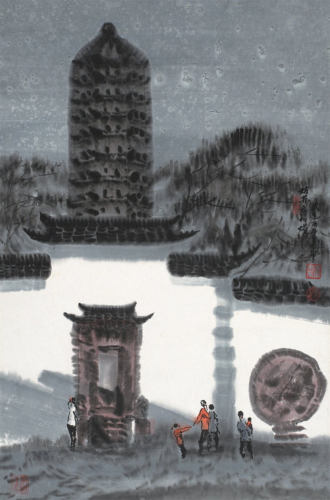 姑苏六和塔。岁在庚午，建华。