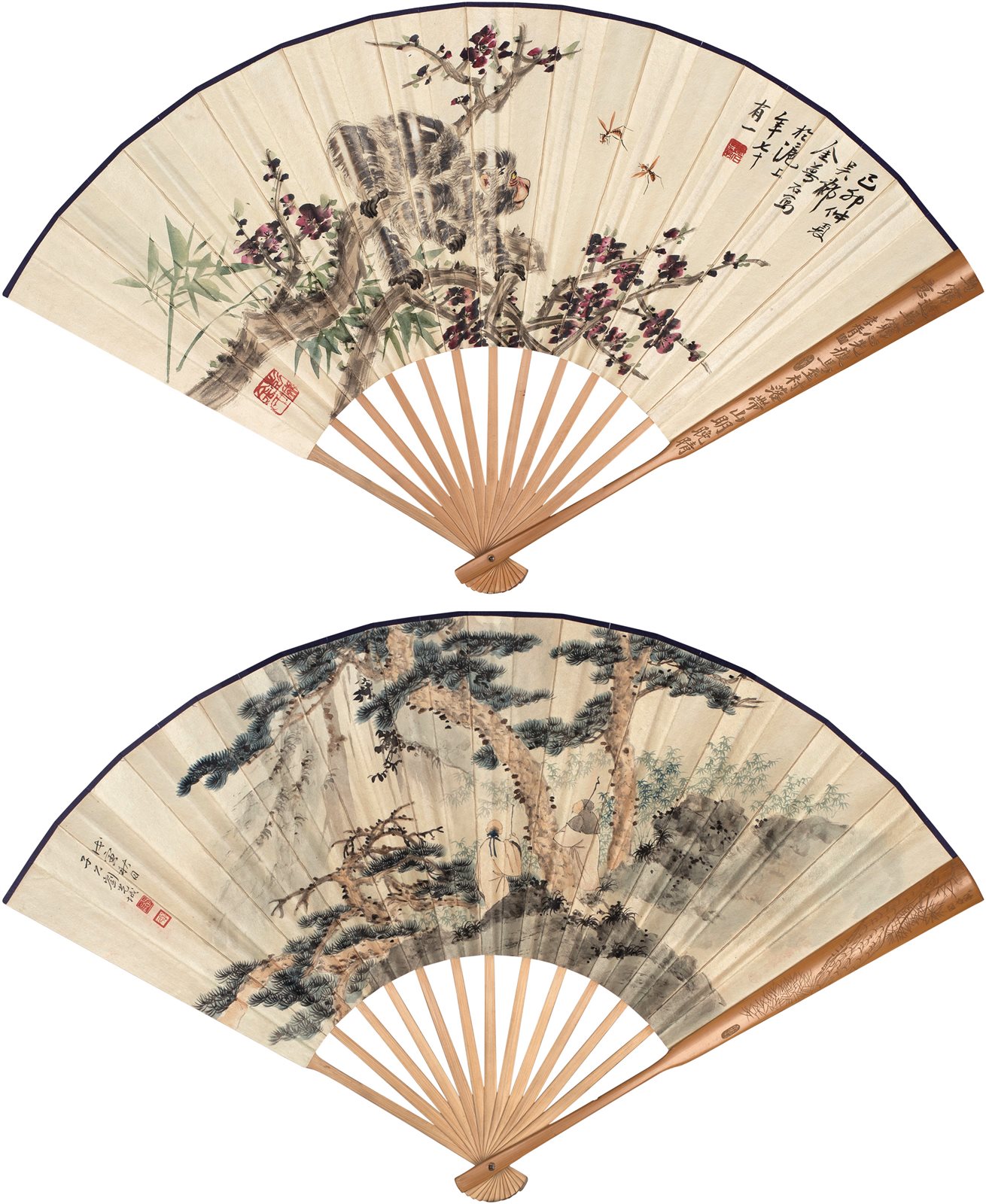松下高士图 封侯图