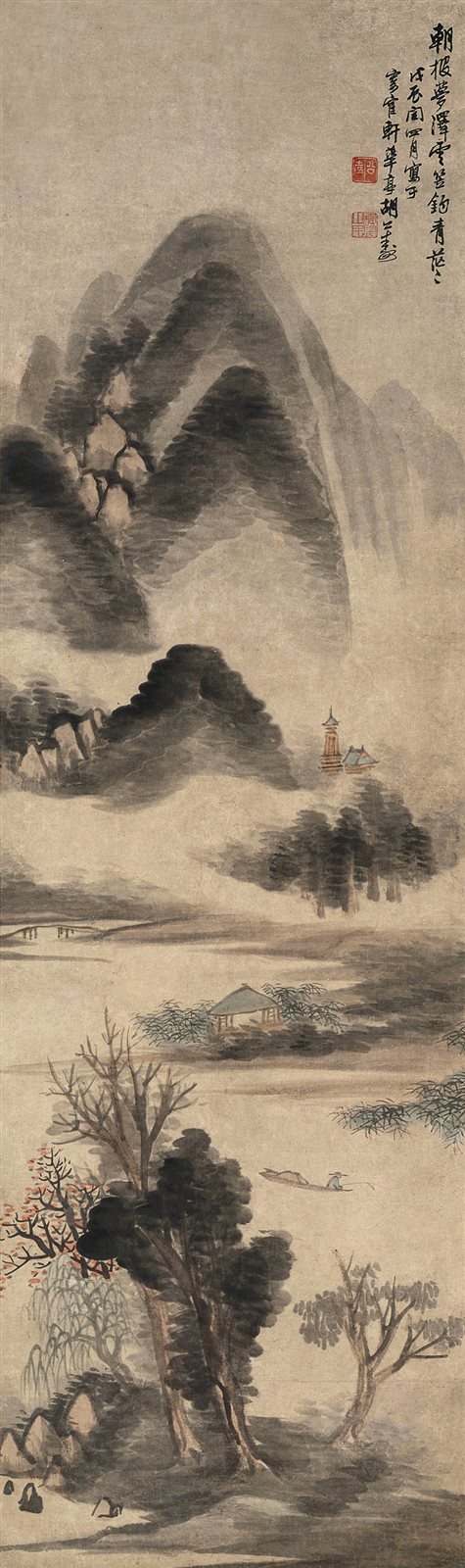 烟雨垂钓