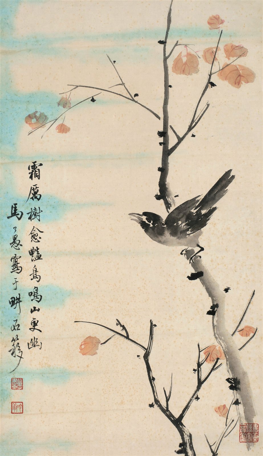 红叶小鸟