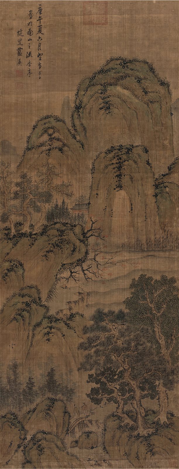 南山行吟图