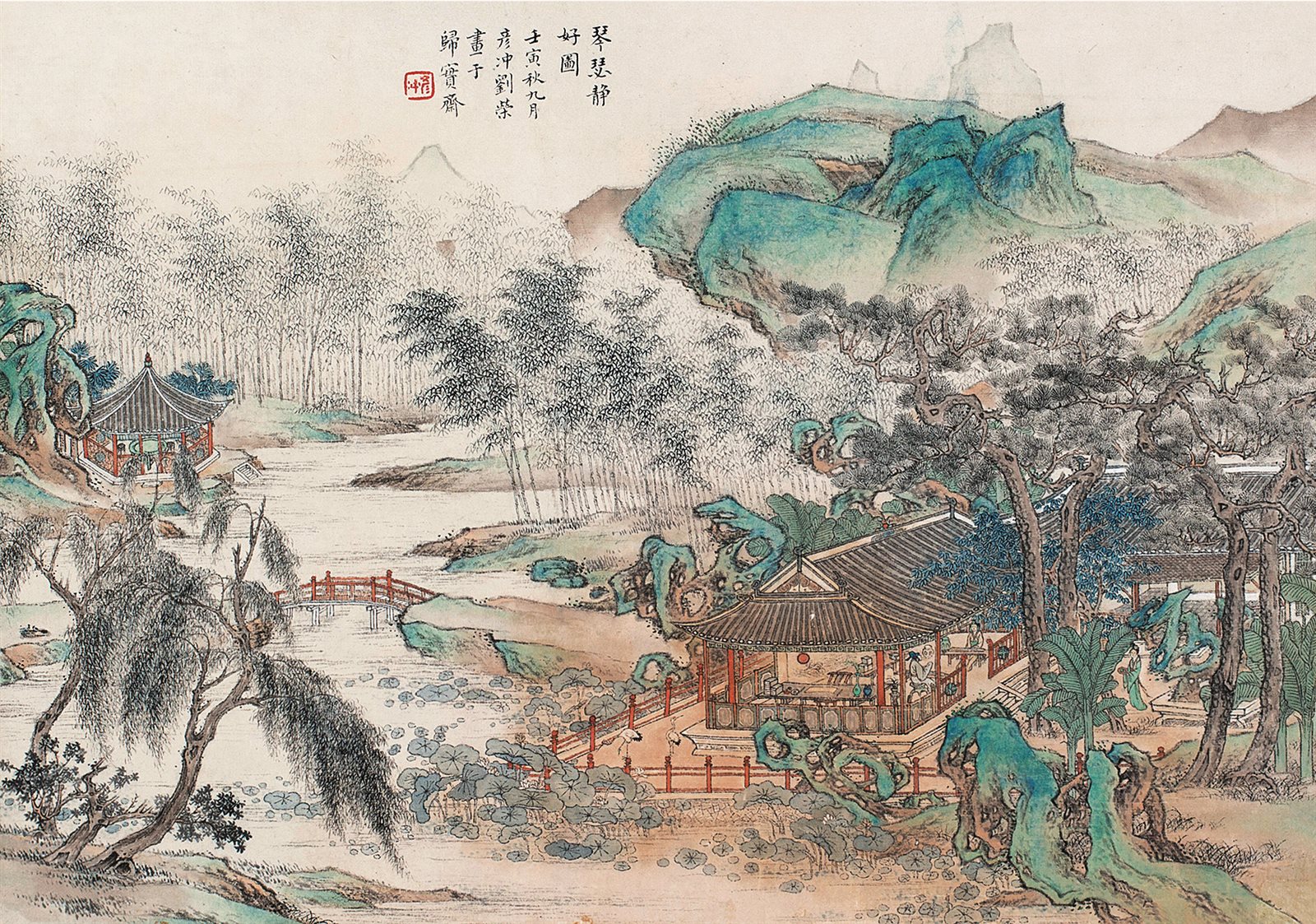 琴瑟静好图