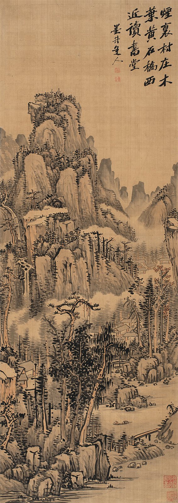 草堂读书图