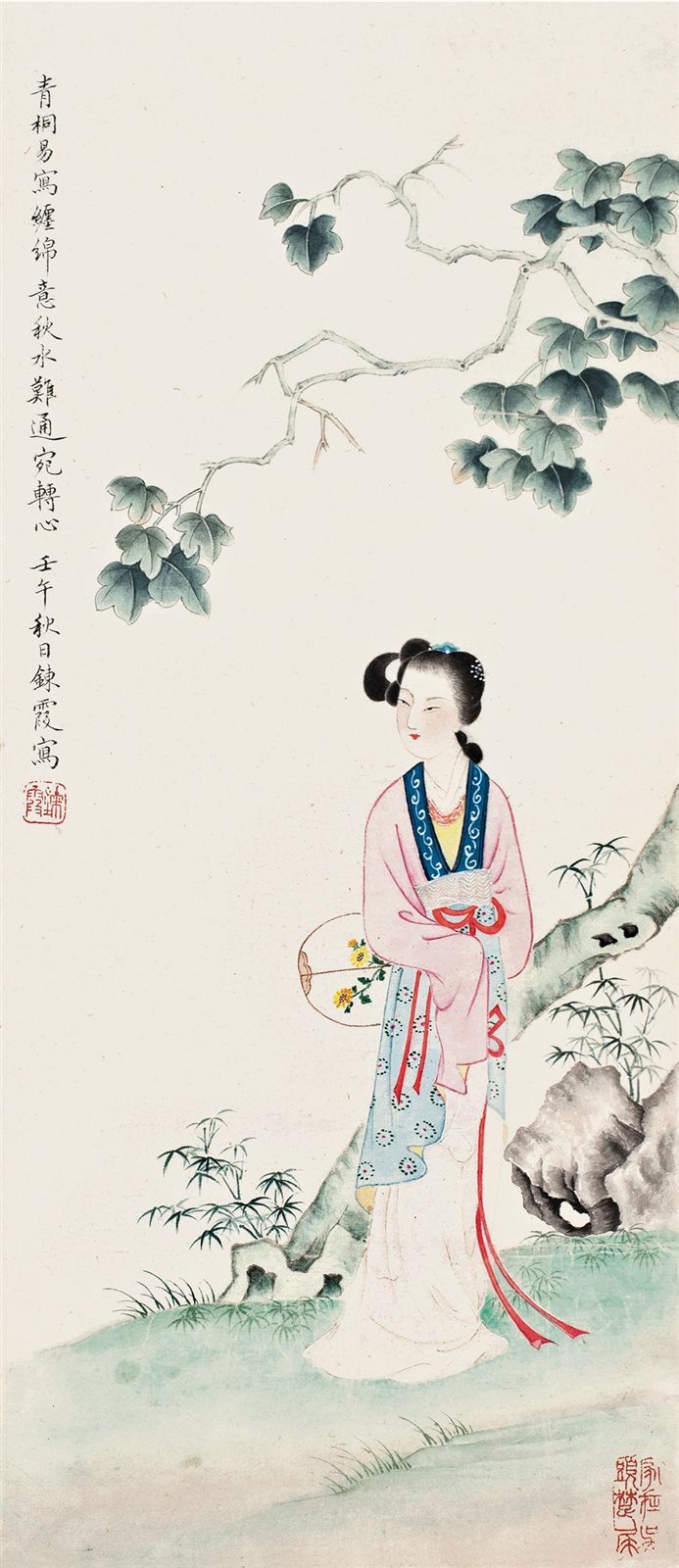梧桐仕女