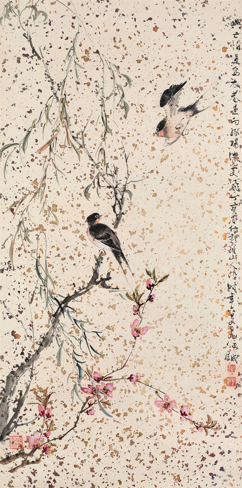 桃花双燕