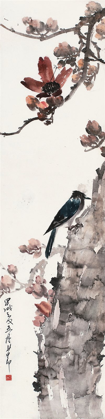 红叶小鸟