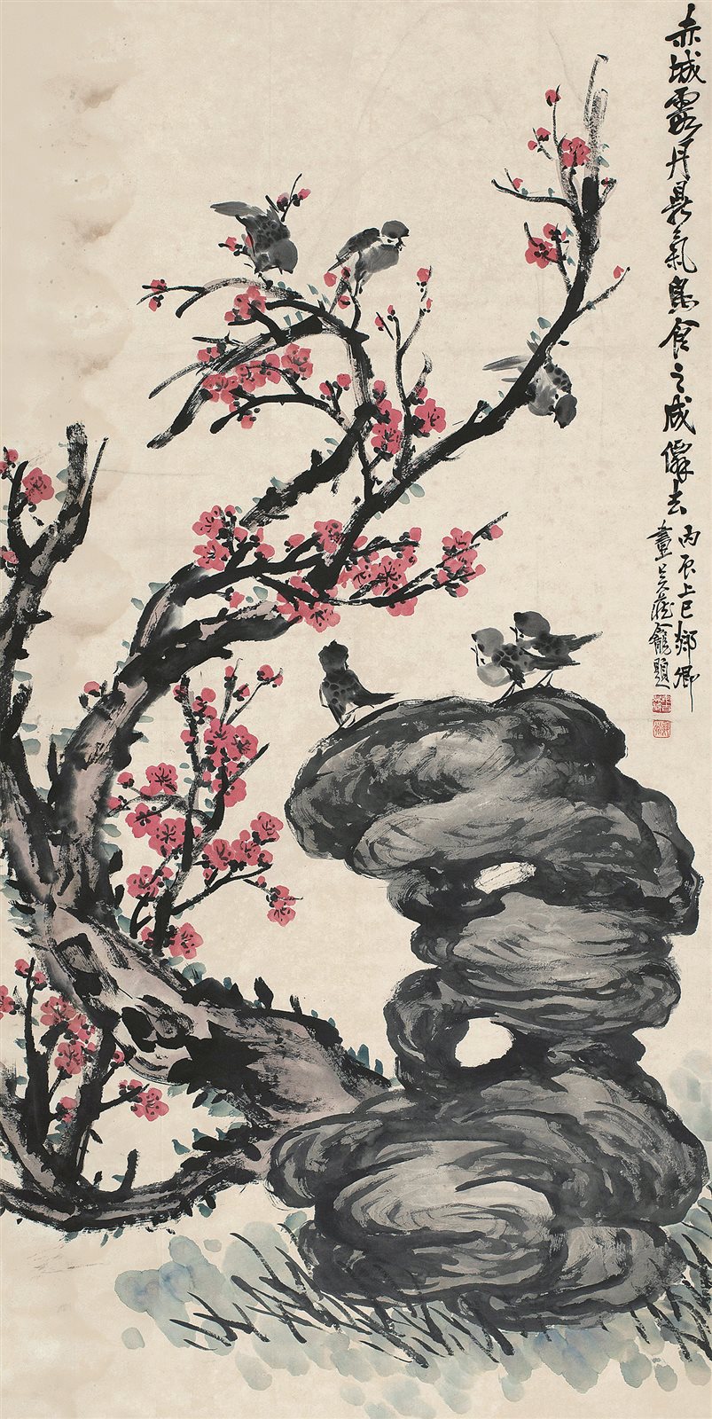 梅花小鸟