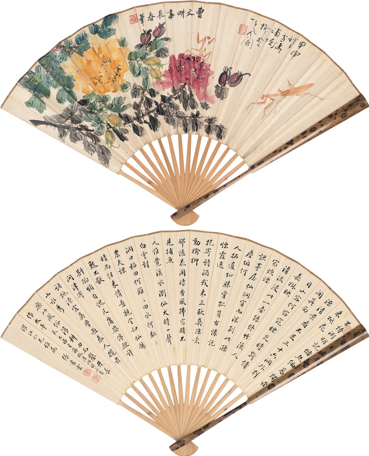 螳螂春花行书《桃源洞》诗三首