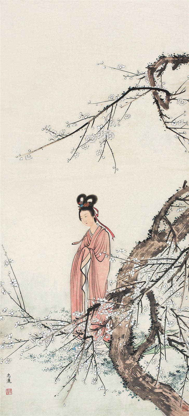 梅中仕女