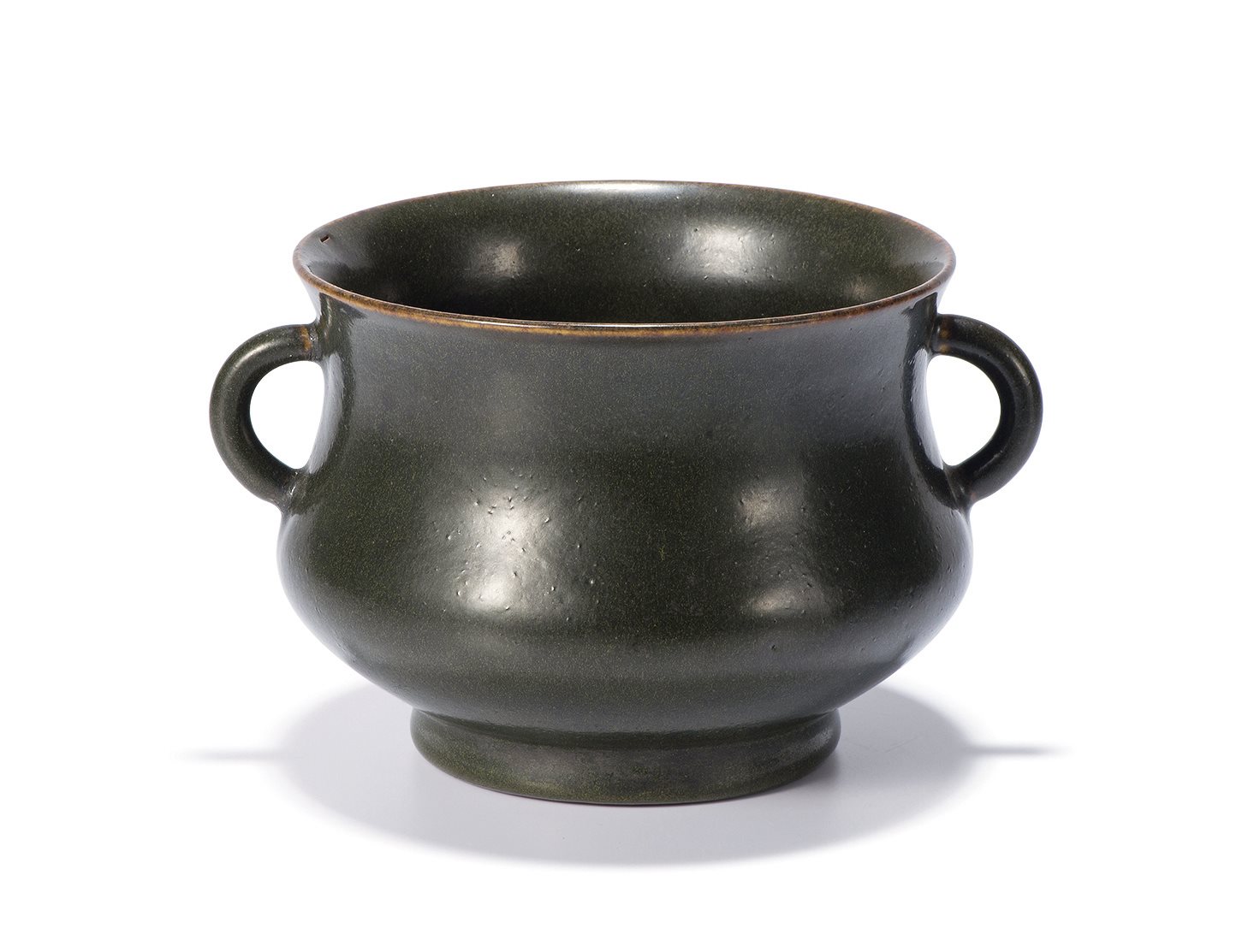 茶叶末釉双耳炉