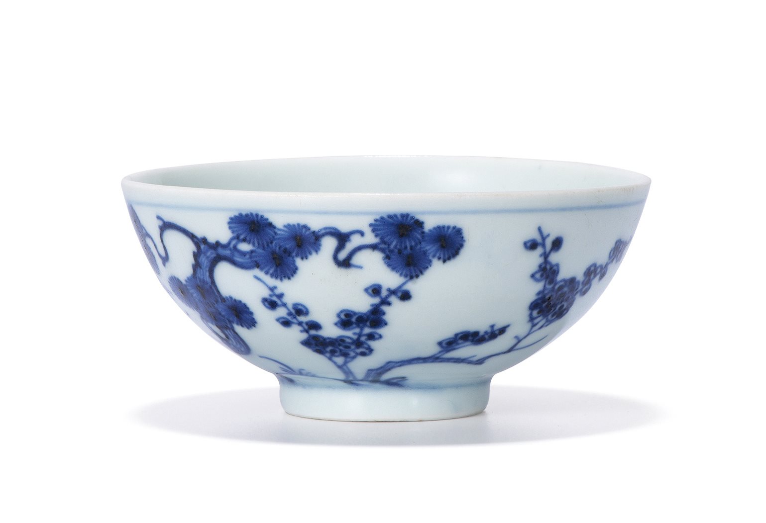 青花松竹梅纹碗