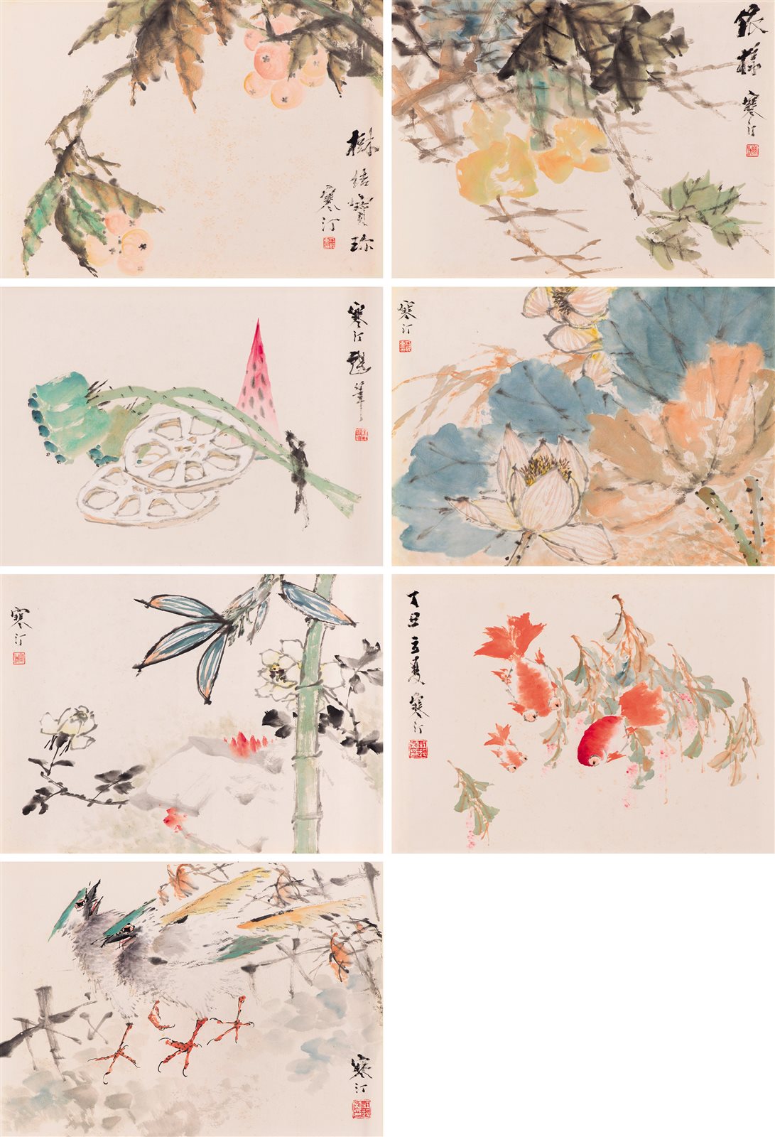花鸟册页