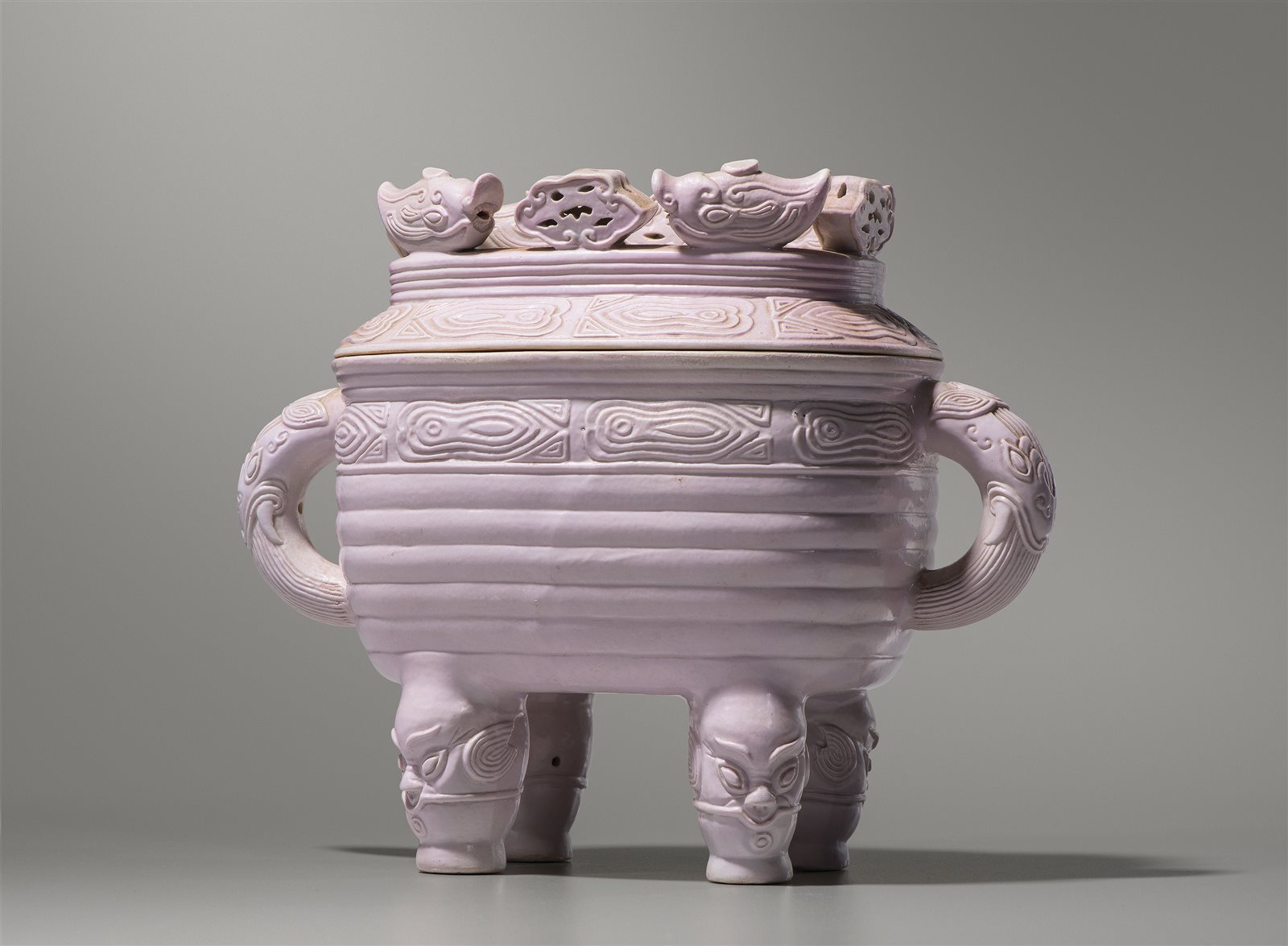 藕荷釉仿周太师圣簋