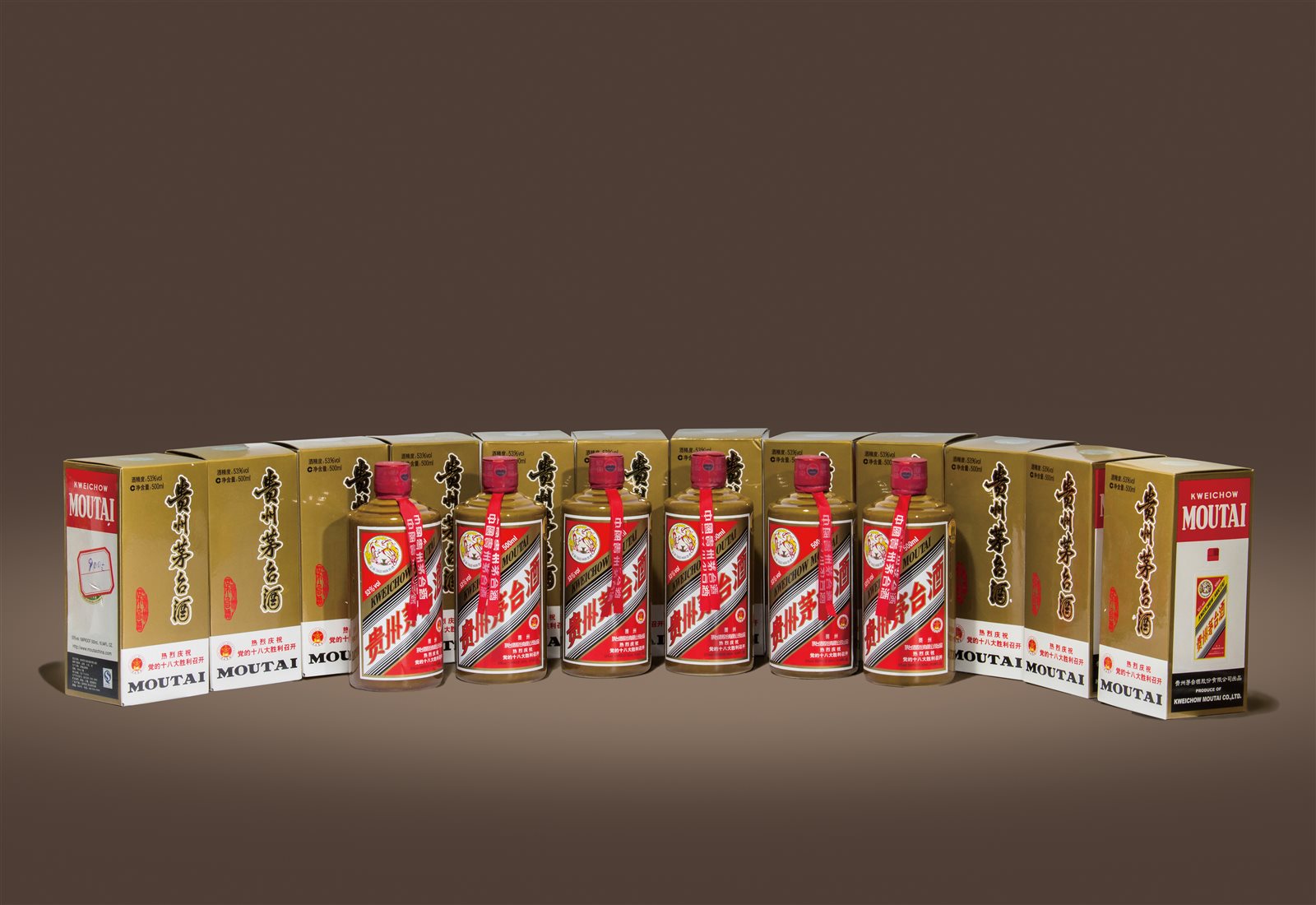 2012年产党的十八大召开专用茅台(原箱)