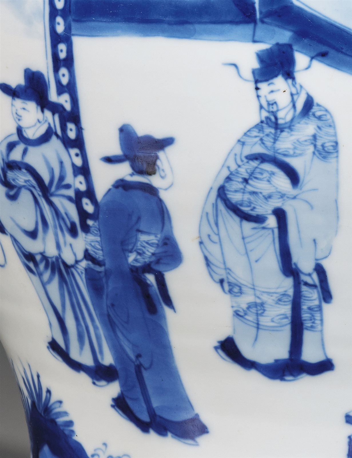 青花“大富贵亦寿考”图罐