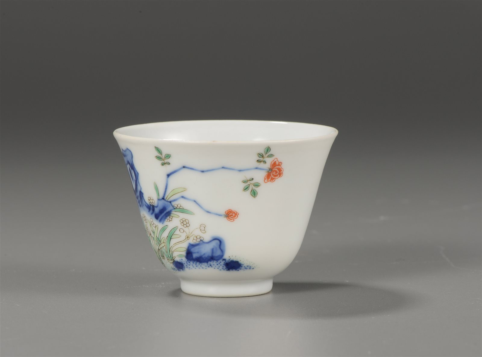 青花五彩花神杯