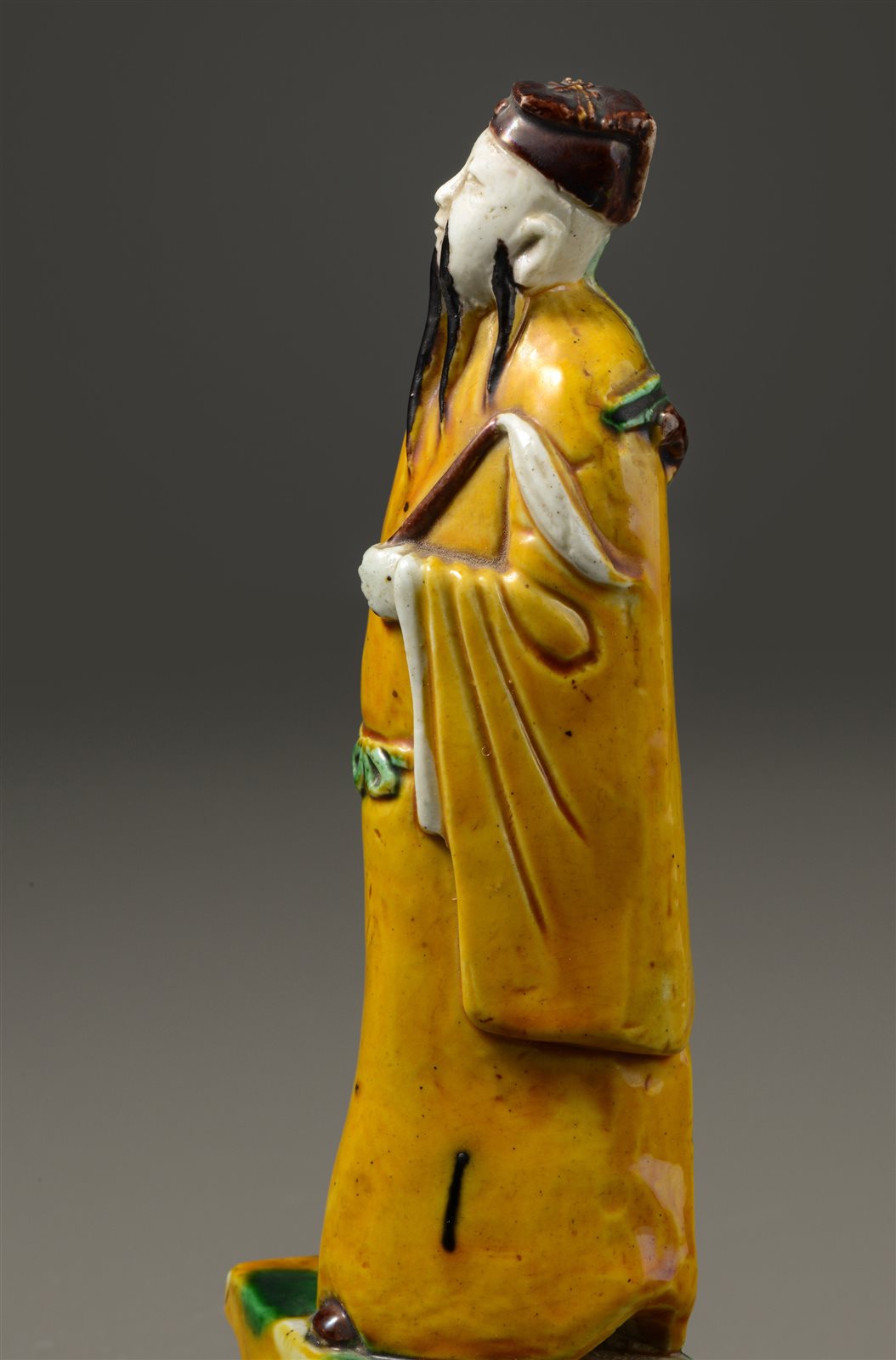 三彩人物塑像（吕洞宾）