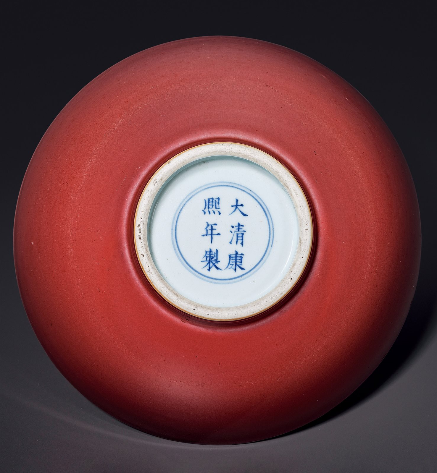 霁红釉大碗