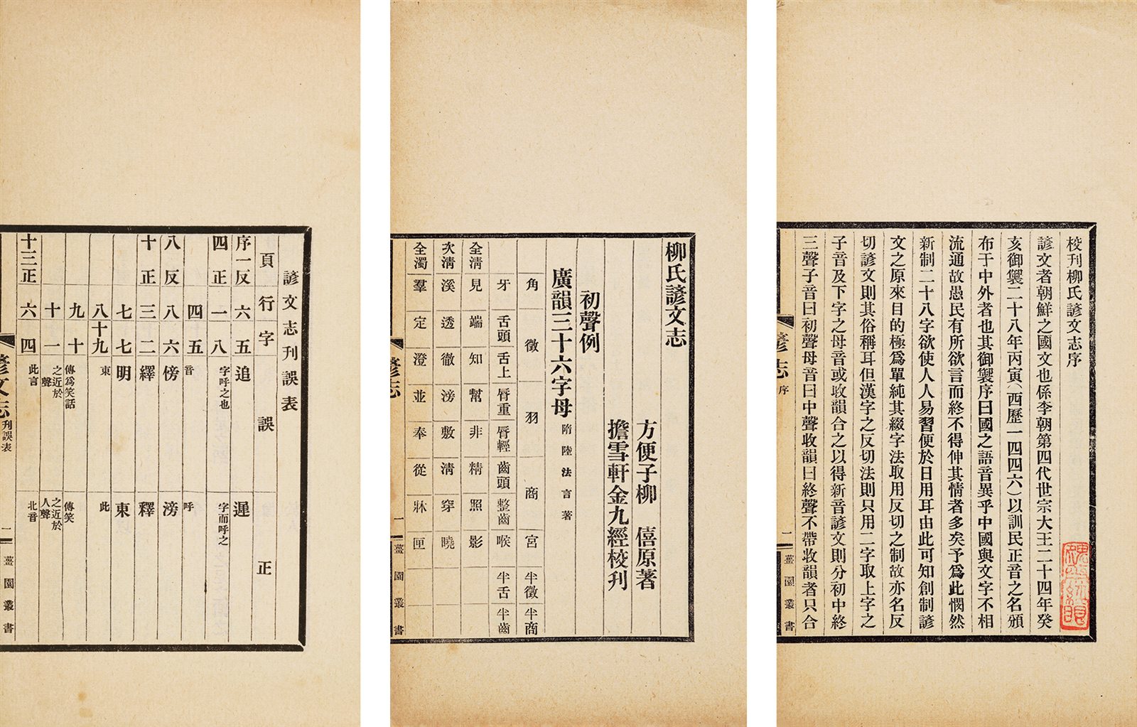 校勘柳氏谚文志 民国二十三年（1934）年北京来薰阁排印本