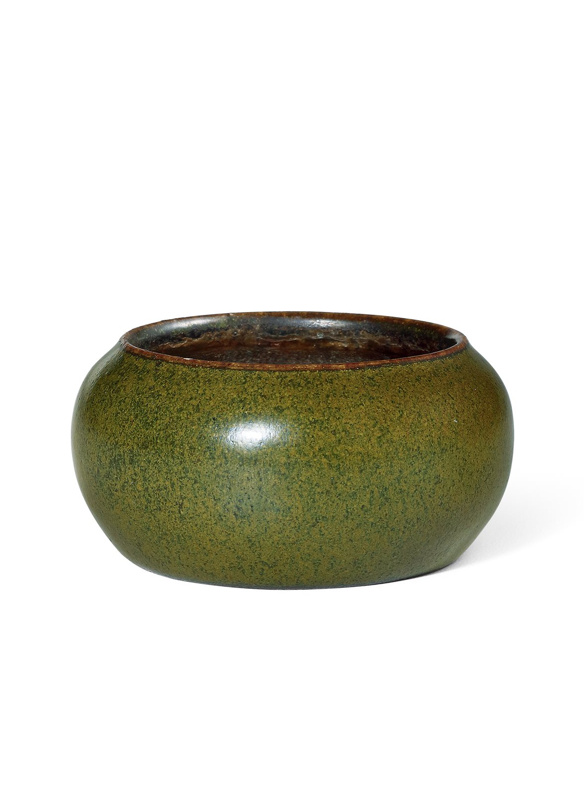 清中期 茶叶末釉水盂