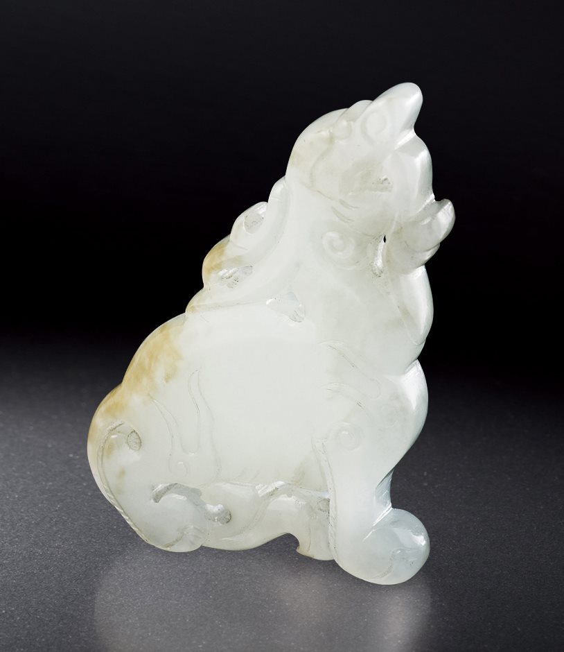 白玉瑞兽佩
