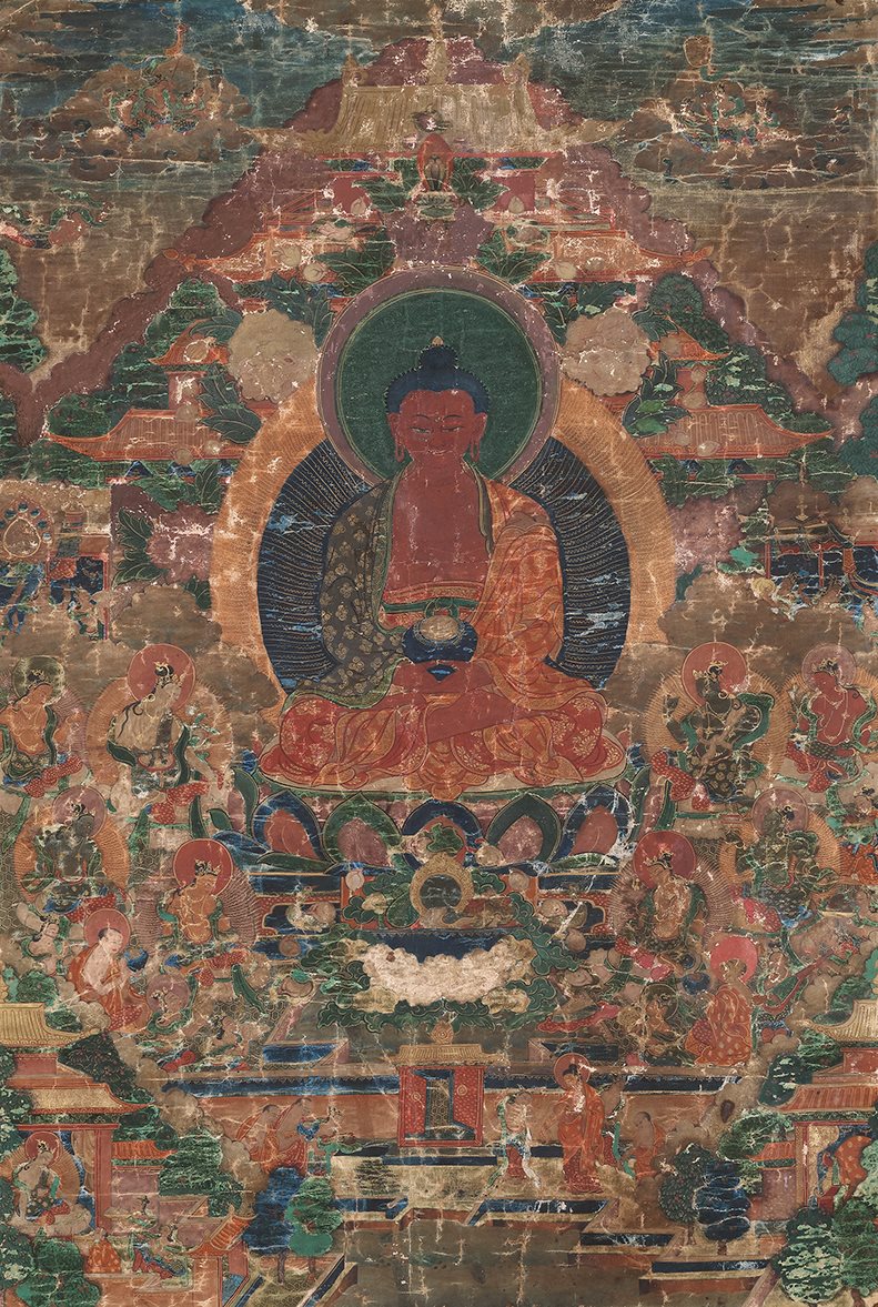 十七世纪 阿弥陀佛唐卡