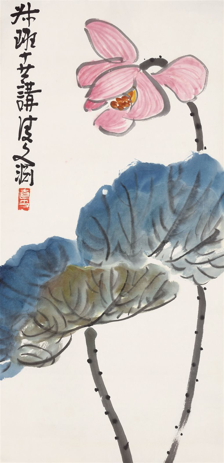 凌文渊（1876-1944） 荷花