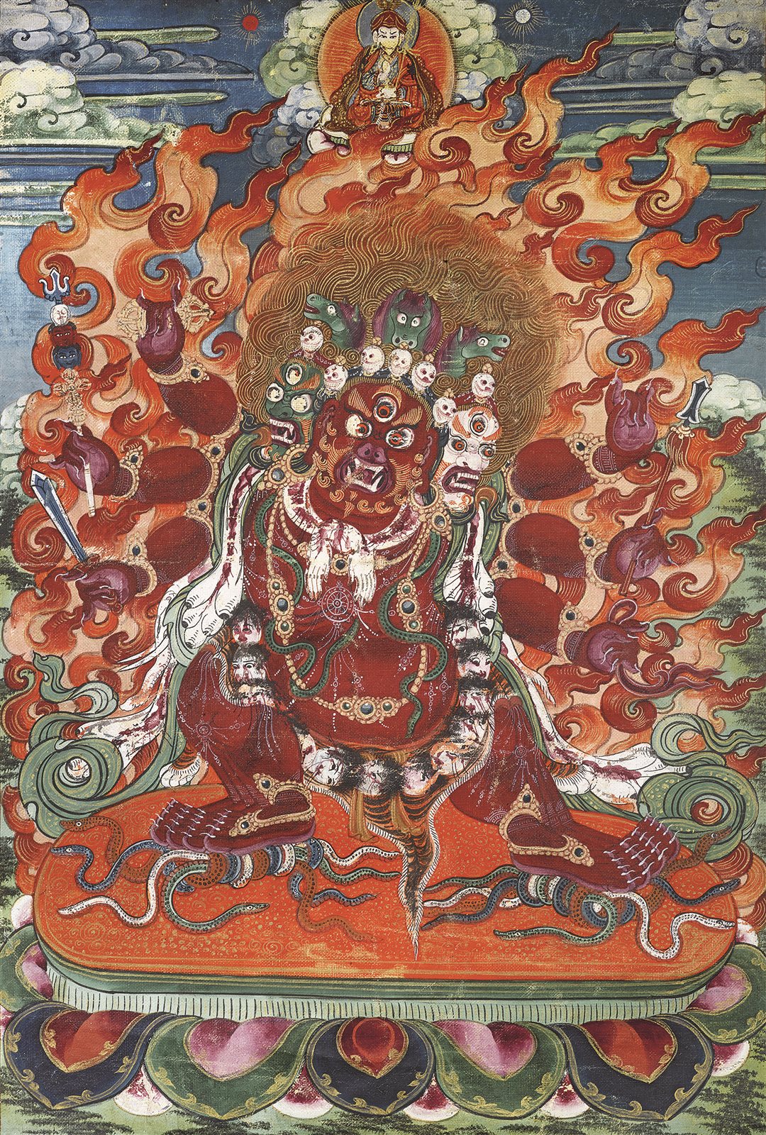 十八世纪 马头金刚唐卡