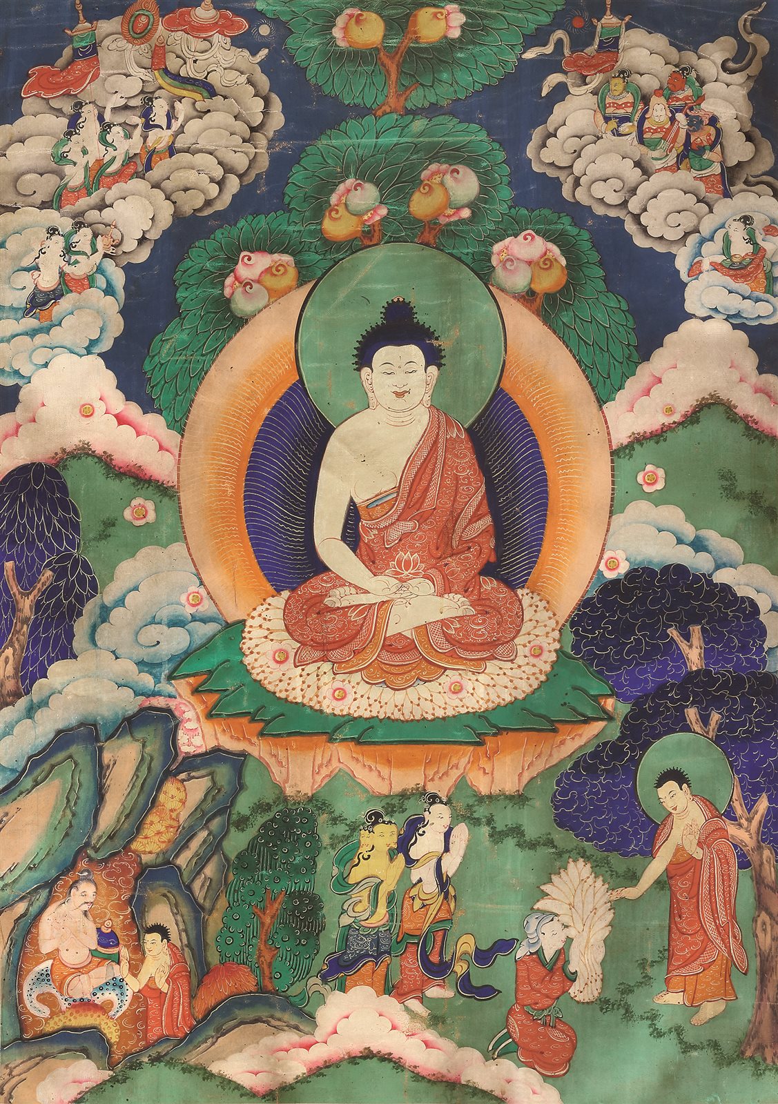 十九世纪 阿弥陀佛唐卡