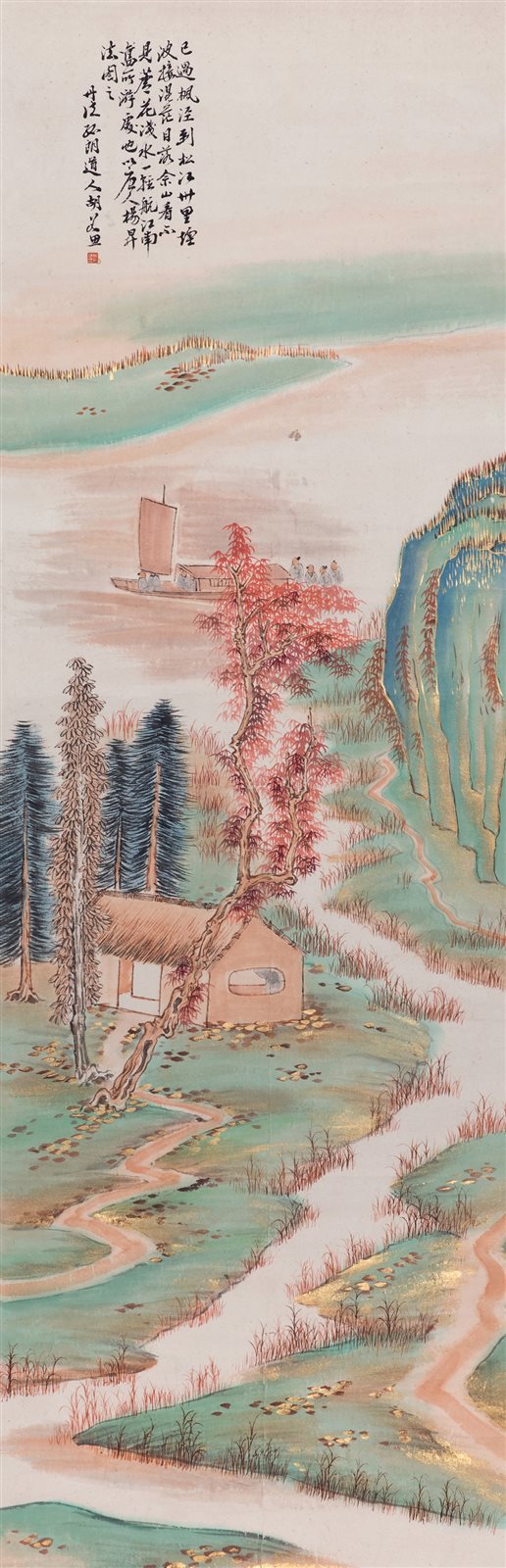 没骨山水
