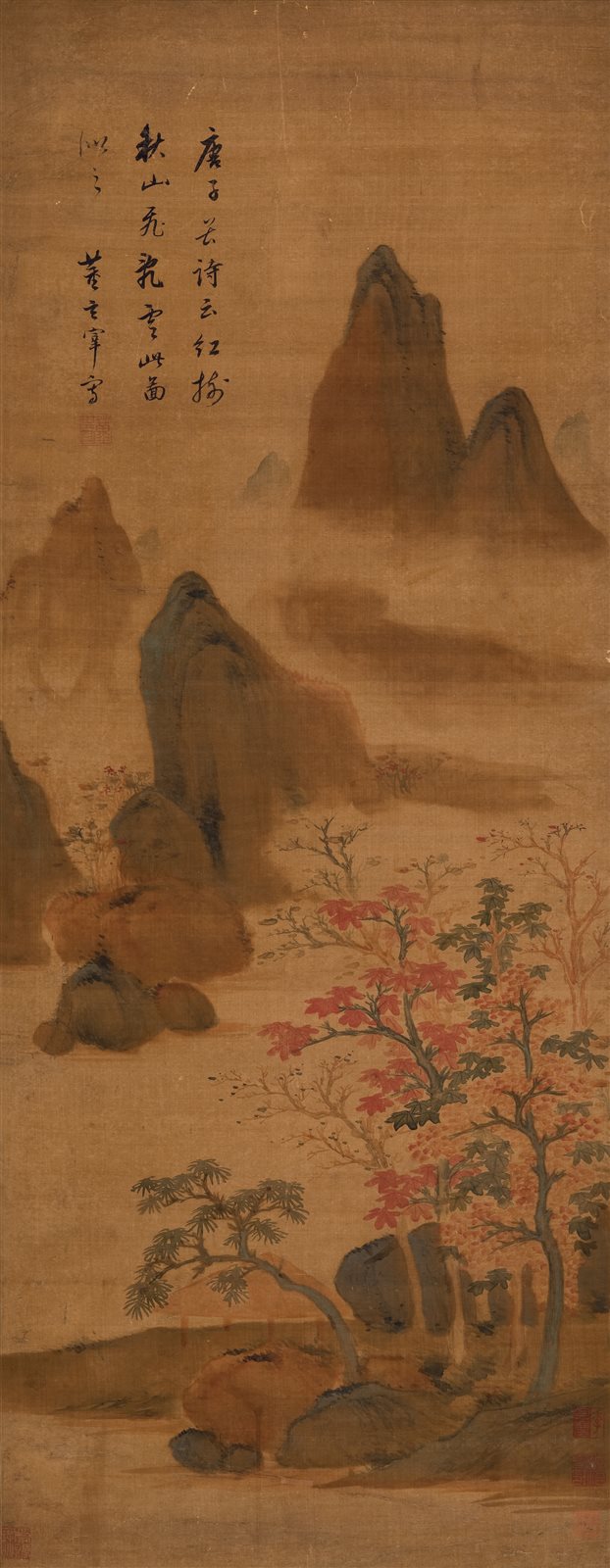 秋山红树