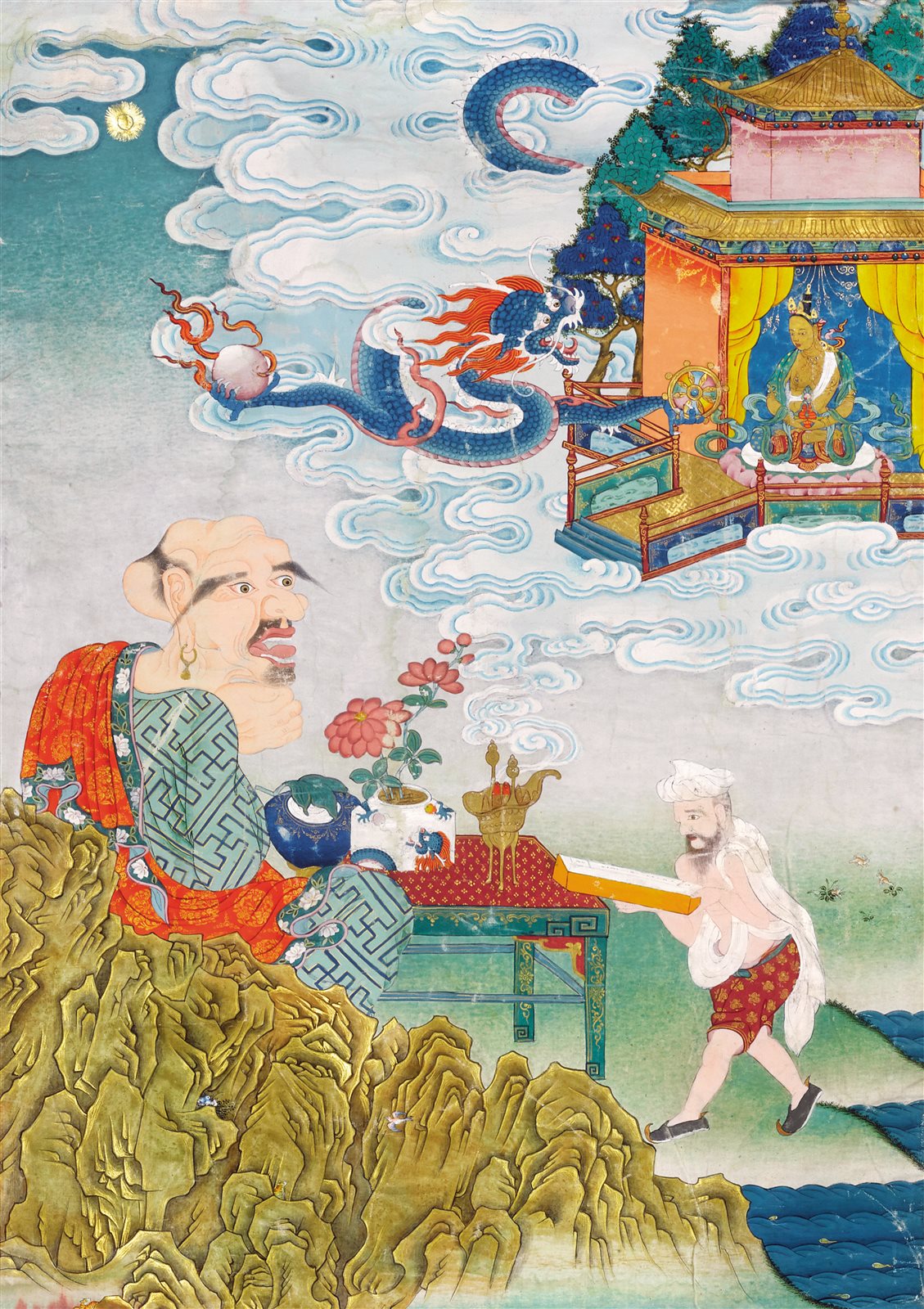 十九世纪 因揭陀尊者唐卡