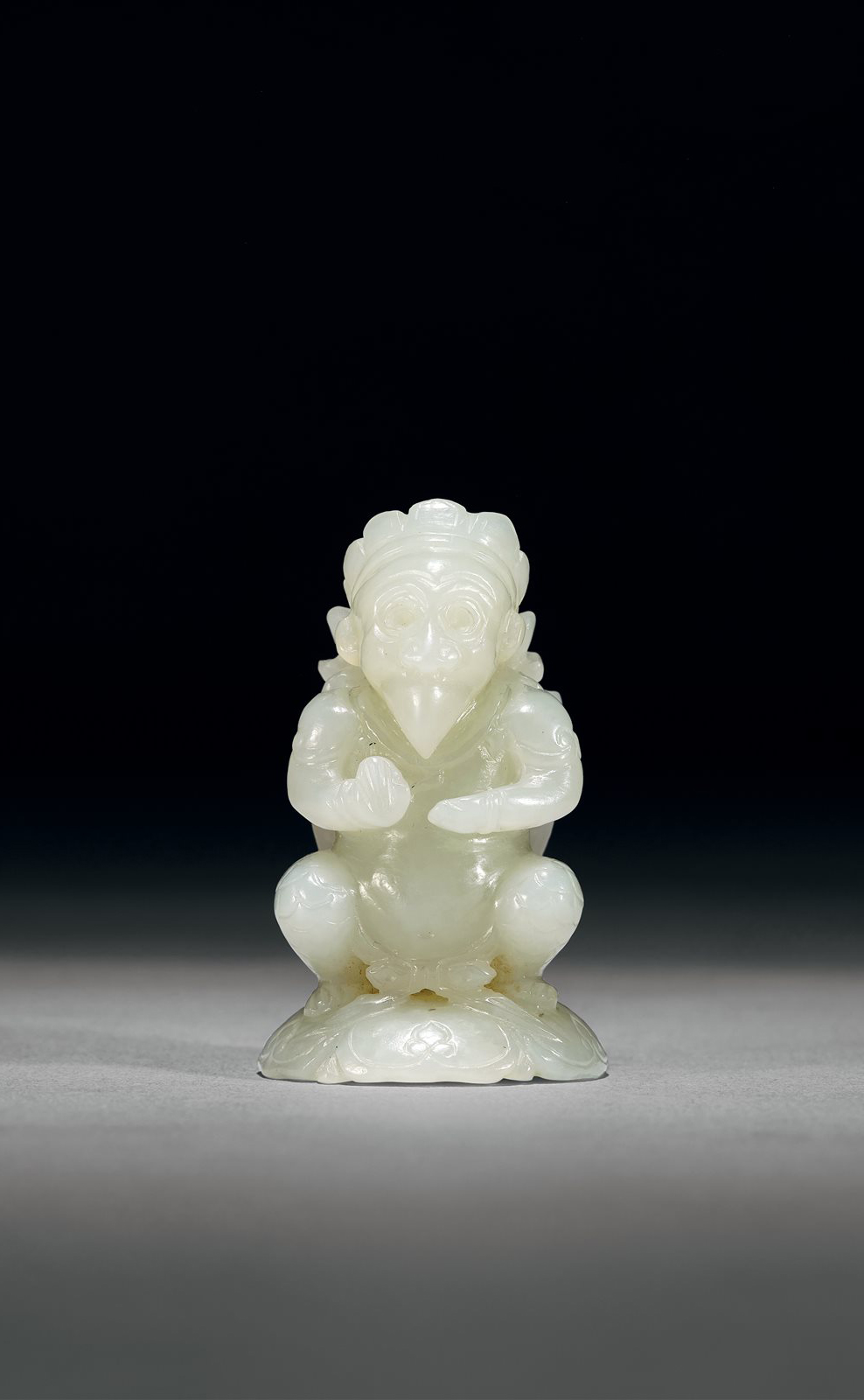 白玉迦楼罗帽顶