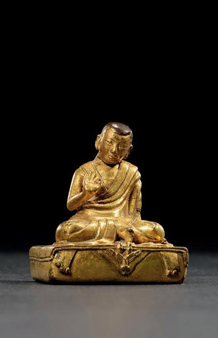 十六世纪 铜鎏金阿旺桑波