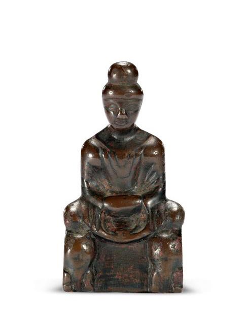 清 铜释迦牟尼坐像