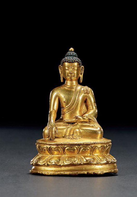 十六世纪 铜鎏金释迦牟尼