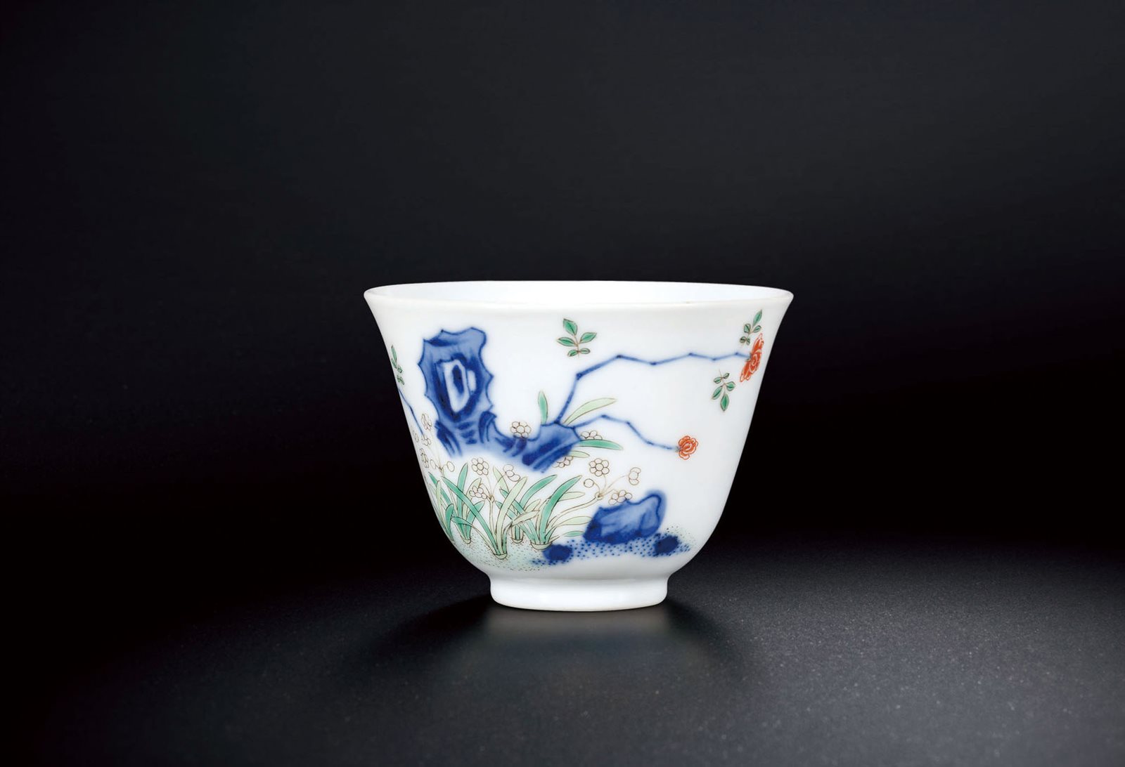 青花五彩花神杯