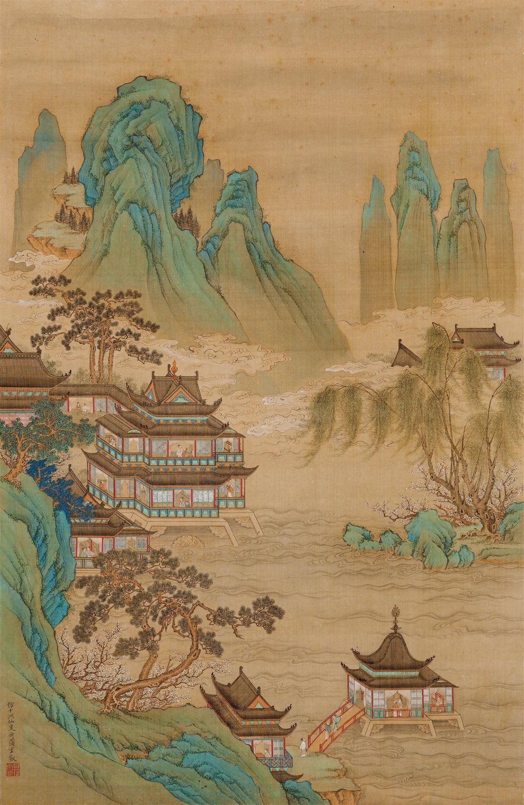 仙山楼阁图
