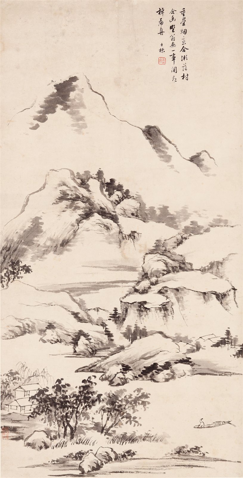 重叠烟峦