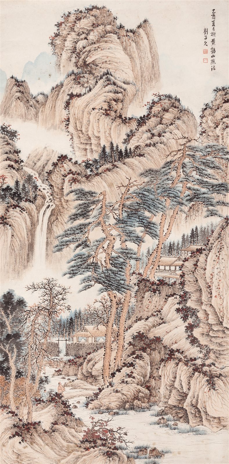仿黄鹤山樵山水